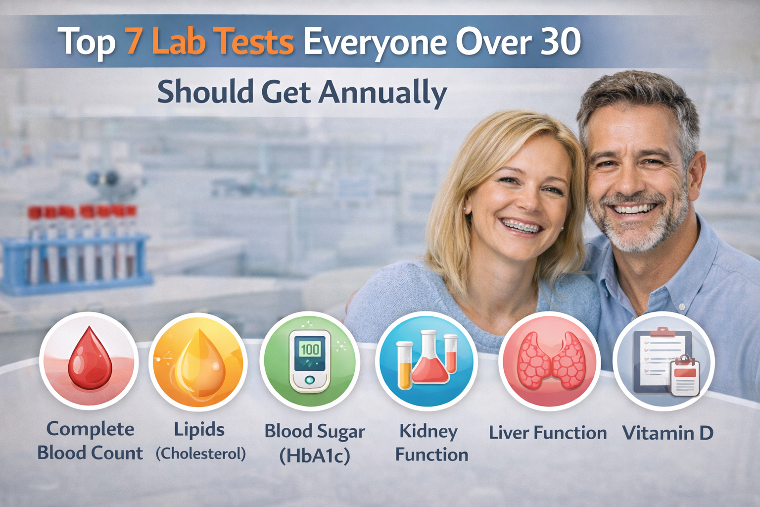 recommended lab tests after 30