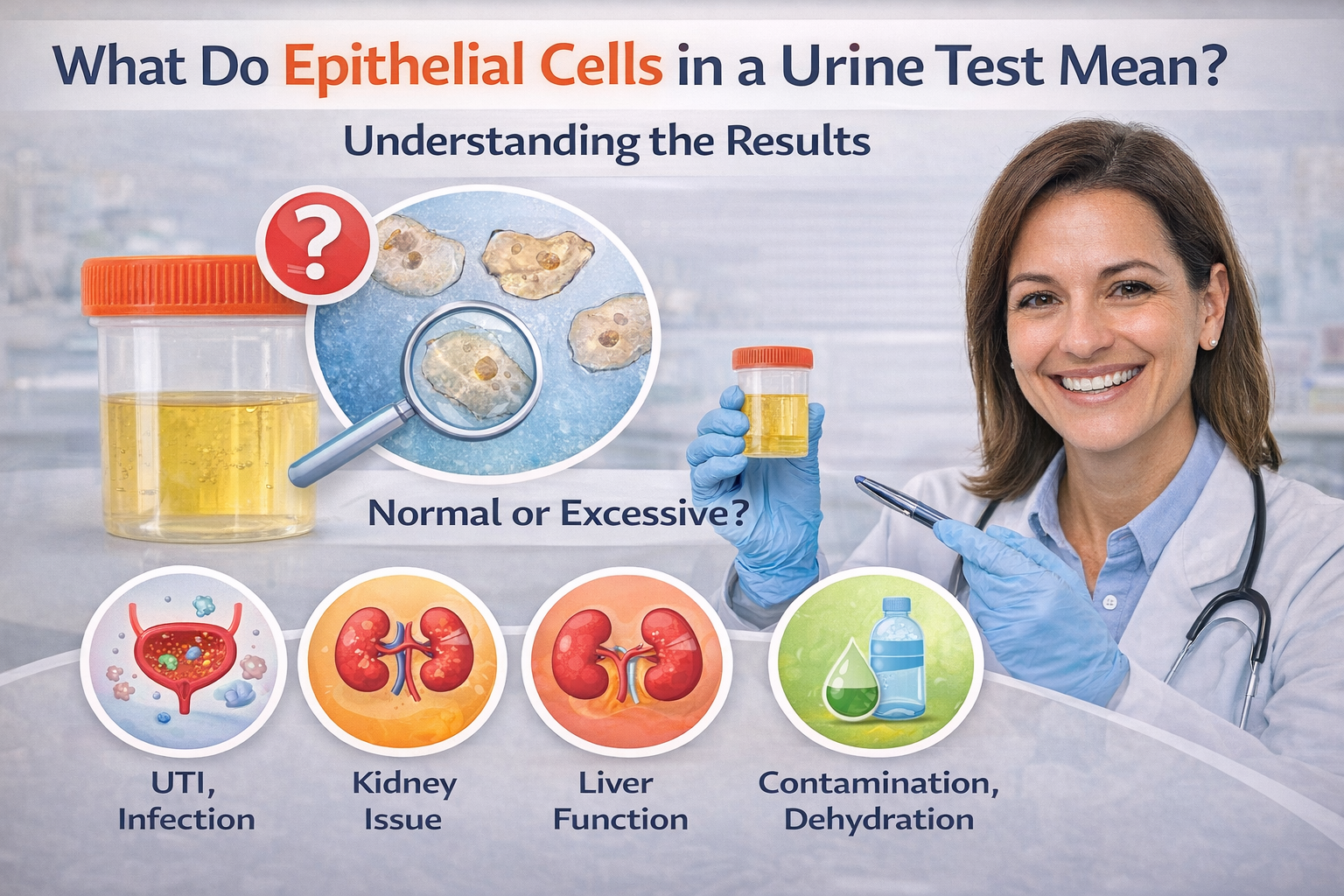 urine test epithelial cells