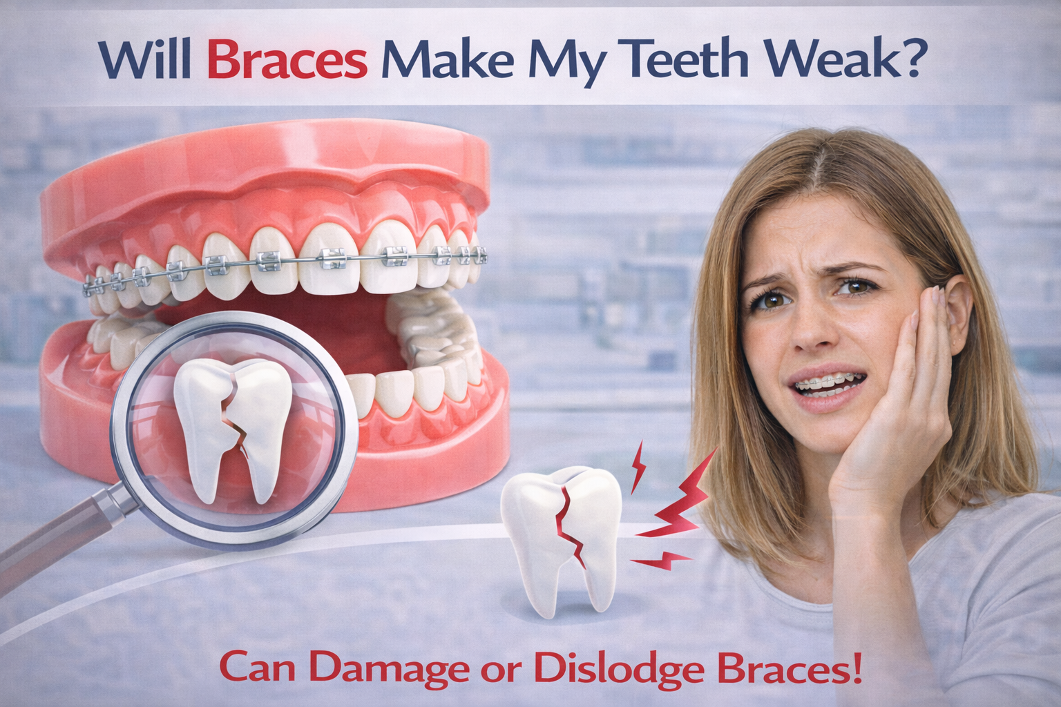 do braces weaken teeth