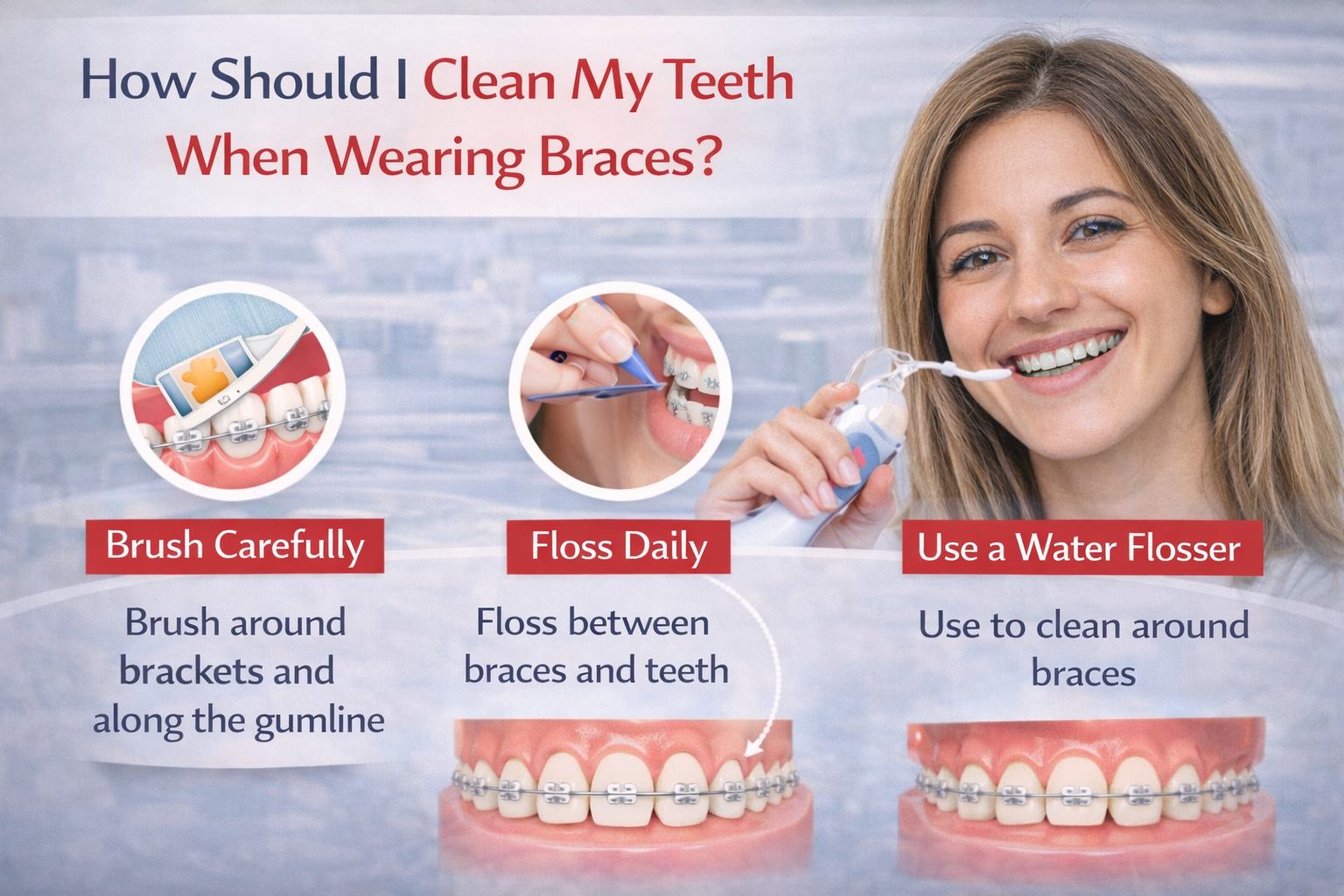 how to clean teeth with braces