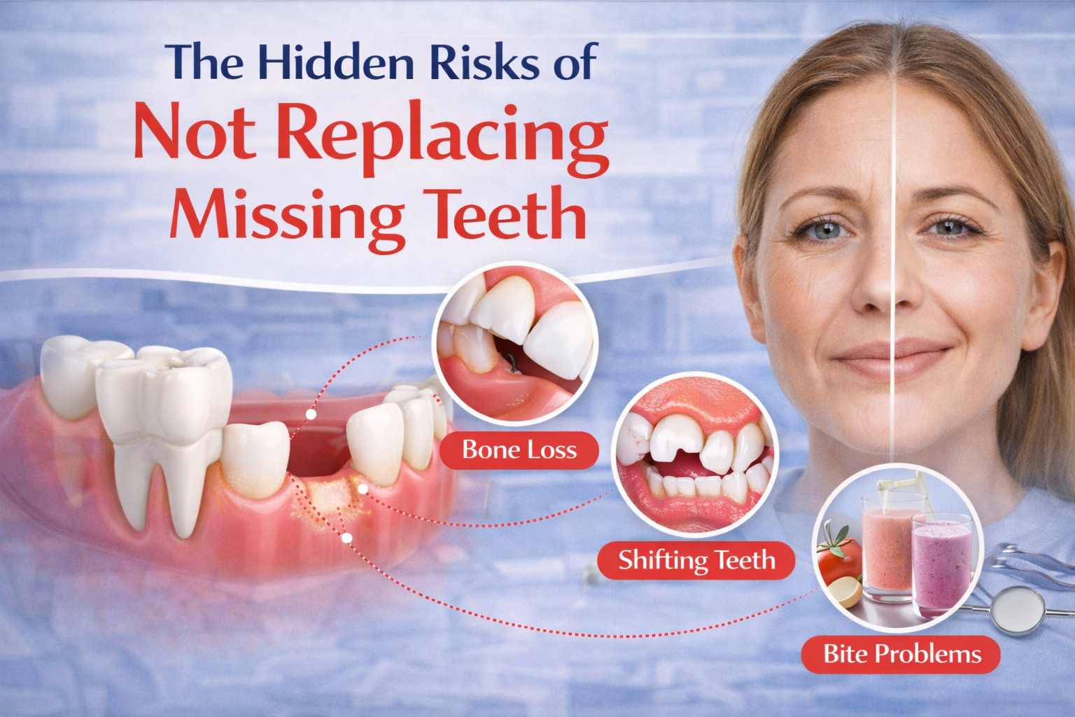 risk of missing teeth